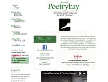 Tablet Screenshot of poetrybay.com